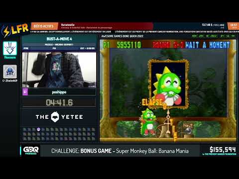 Bust-A-Move 4 en 17:22 (Puzzle - Arcade (Expert)) [AGDQ2022]