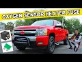 CHEVROLET SILVERADO O2 OXYGEN SENSOR HEATER FUSE LOCATION 2006 2007 2008 2009 2010 2011 2012 2013