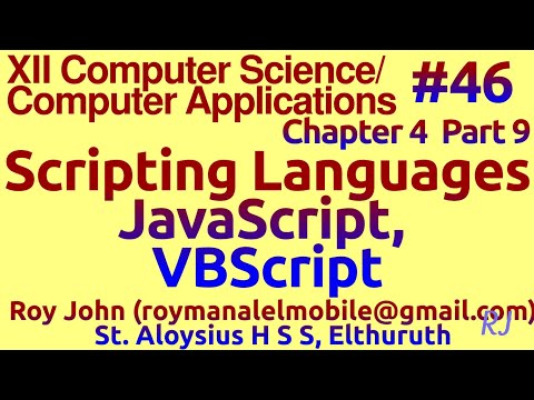 Part 9 Scripts Javascript Vbscript Chapter 4 Plus 2 Computer Science Computer Applications