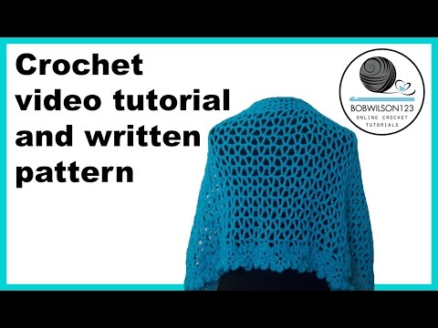 Crochet wedding shawl promotional video