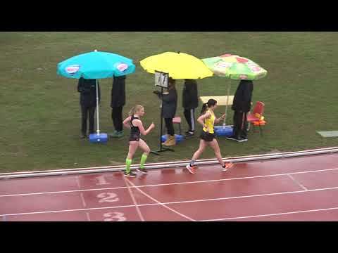 5000m hodanje MLAĐE JUNIORKE [Ž], zlatna Švarbić i Stura - Pojedinačno PH u hodanju na stazi 2021