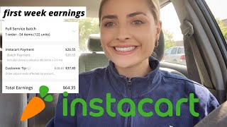 Making Money as an Instacart Shopper| My First Week Earnings