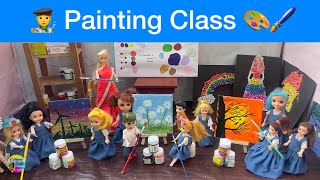 Painting Competition 🎨😀 in Barbie Doll School in Tamil | who is winner ? Barbie Tamil Channel