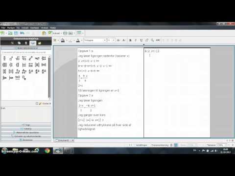 For 1u MaB, at skrive en aflevering ind i Nspire 2