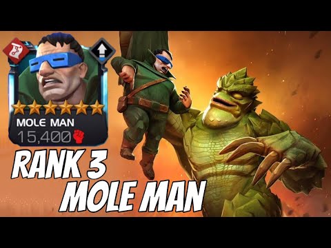 6 Star Rank 3 MOLE MAN Rank Up & Gameplay - True Strike KING!