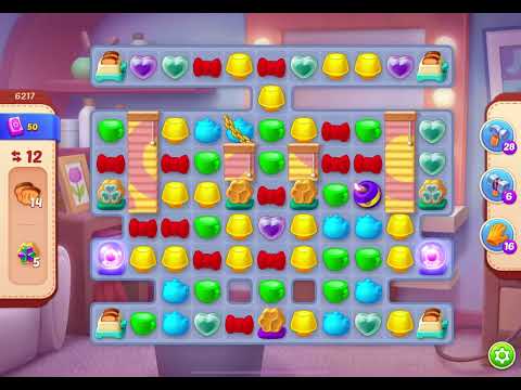 HomeScapes Level 6217 no boosters (15 moves)