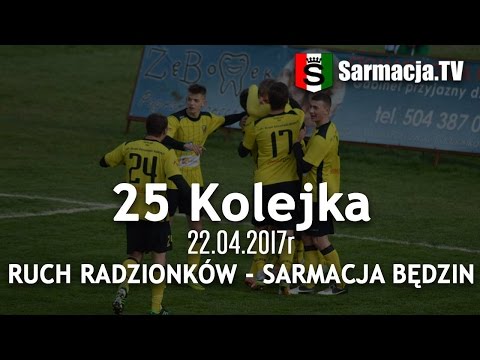 25 kolejka, Ruch Radzionków - Sarmacja Będzin, 22.04.2017