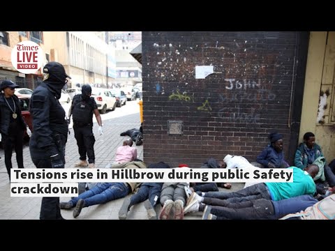Chaos in Hillbrow as public safety MMC and security companies raid