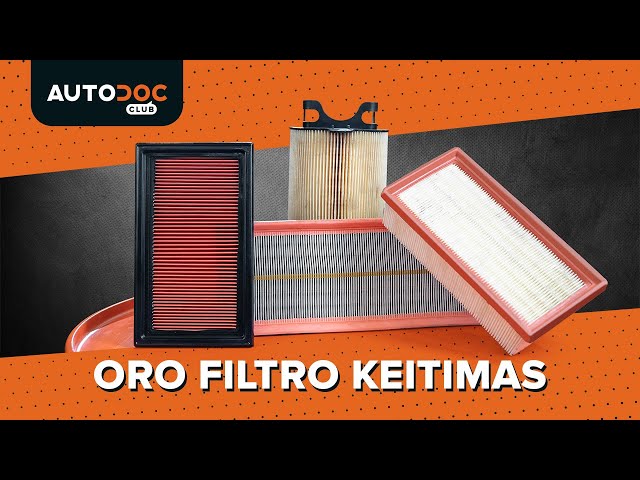 Peržiūrėkite vaizdo įrašo vadovą, kaip pakeisti VW MULTIVAN Variklio oro filtras