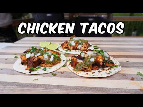 Grilled Chicken Tacos with Homemade Salsa Verde (Better Than Takeout!)