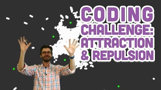 Coding Challenge #56: Attraction and Repulsion Forces