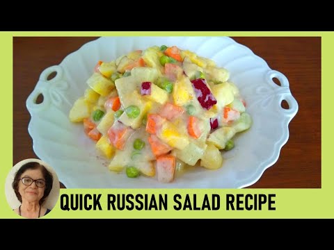 Healthy Russian Salad / Quick and Easy recipe / Restaurant Style