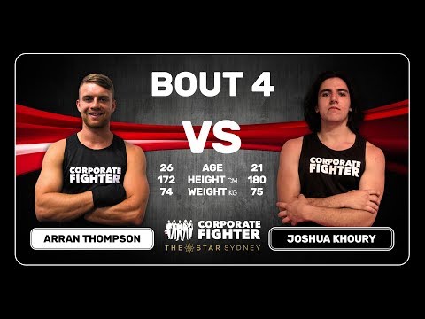 Corporate Fighter 33 - Aaran Thompson vs Joshua Khoury