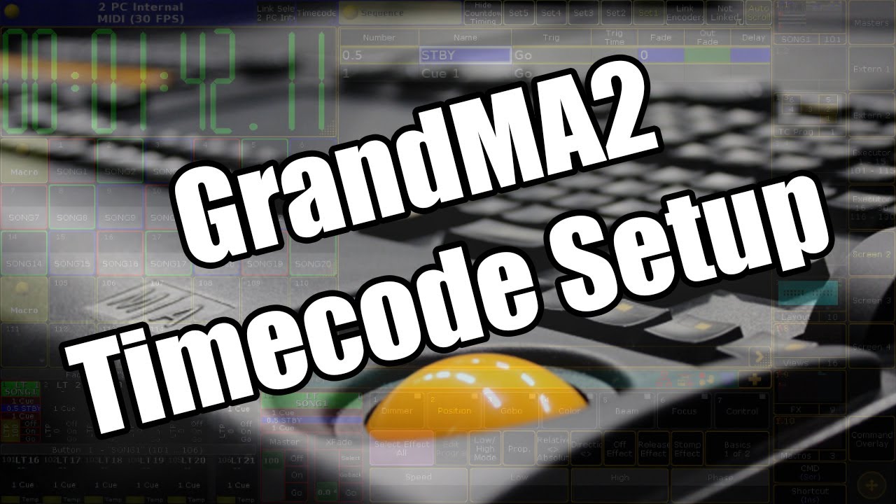 GrandMA2 Timecode Setup and Basics