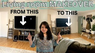 DOUBLE WIDE living room REFRESH (NEW SHIPLAP WALL) Mobile home MAKEOVER  DIY SHIPLAP ALLTHINGSJESSIE