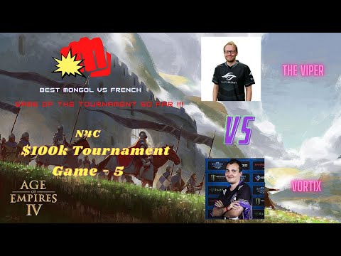 N4C Tournament $100k - AOE 4 - The Viper vs Vortix | Game - 5 (Non stop raids )