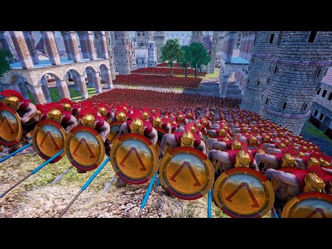 Persians Lay Siege to Spartan City - Ultimate Epic Battle Simulator