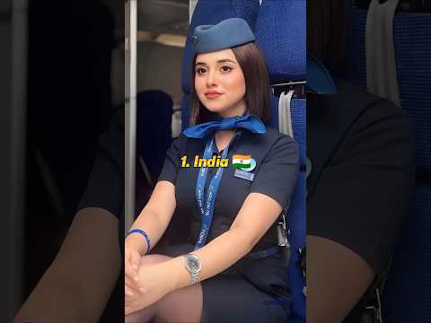 Top 10 Beautiful 😍 Air Hostess Uniform 🥋 Of Different Countries Part 7 #shorts #ytshorts