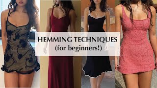 4 ways to hem (beginner friendly sewing tutorial)