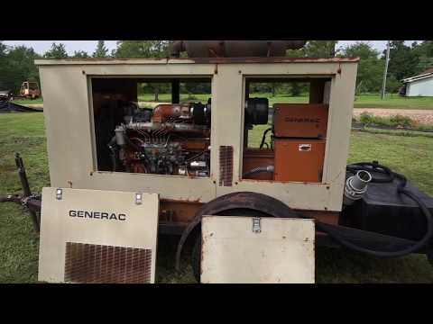 Generac 45KW Portable Self Contained Trailer Mounted diesel Generator SN3272