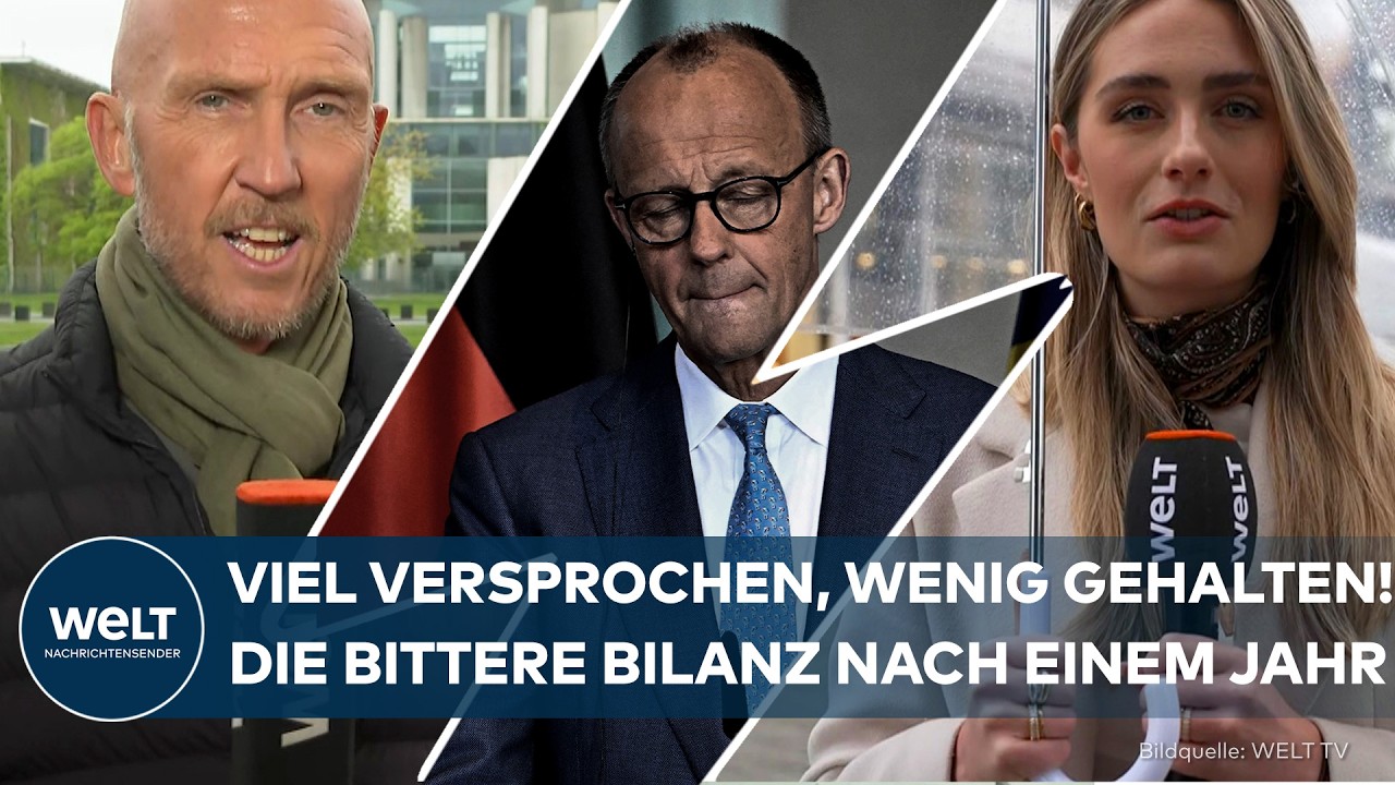 GEBURTSTAG DER REGIERUNG: Bittere Bilanz nach einem Jahr Schwarz--Rot unter Merz und Klingbeil