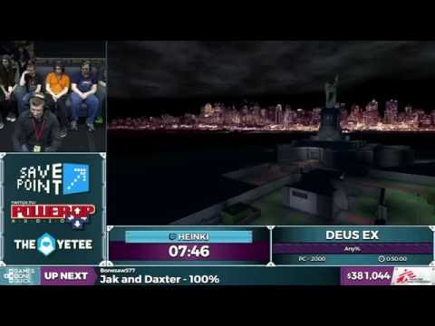 Deus Ex by Heinki in 39:25 - SGDQ 2016 - Part 102