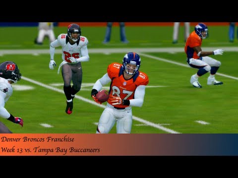 Madden 13 Connected Careers Broncos Franchise Week 13 vs Tampa Bay Buccaneers (Ep.16)