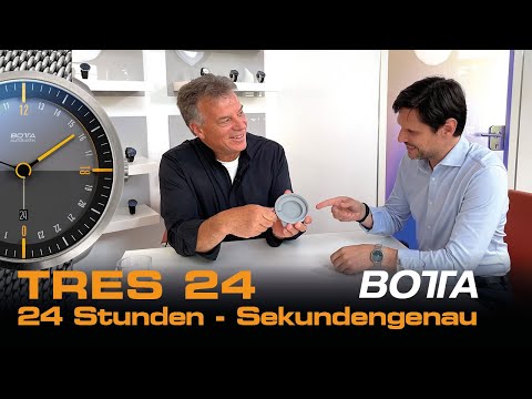 TRES 24 – 24-hour clock with sun-synchronous time display - BOTTA