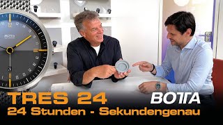 TRES 24 – 24-Stunden-Uhr mit sonnensynchroner Zeitanzeige - BOTTA