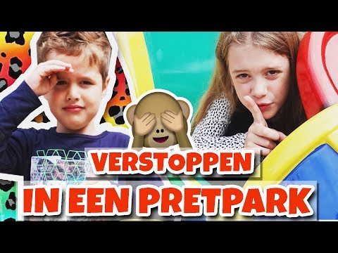 VERSTOPPERTJE SPELEN IN PRETPARK !! 🤫🎡 - Broer en Zus TV #344