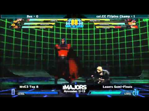Northwest Majors MvC3 Top 8 - Bee vs col.CC Filipino Champ