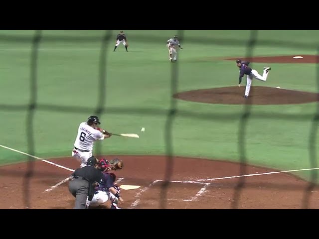 4回裏 ホークス・吉村 代打起用に応えるタイムリーで1点差に迫る!! 2014/6/1 H-S