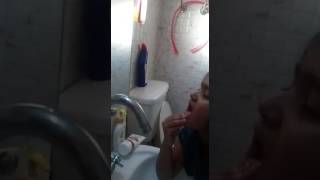 Taru taking out her teeth herself Bravo