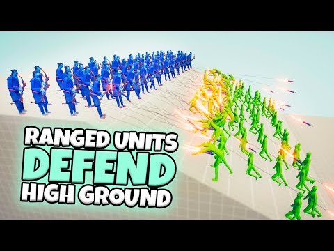 EVERY RANGED UNIT DEFEND HIGH GROUND VS ZOMBIES | TABS MODDED GAMEPLAY