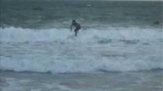 preview picture of video 'Surfing On Carnivan Beach Wexford.'