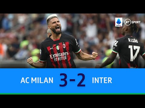 AC Milan v Inter (3-2) | Giroud And Leão Combine To Propel Rossoneri To Victory | Serie A Highlights