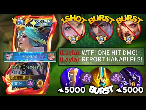 MANIAC‼️HANABI BEST ONE HIT DELETE BUILD FOR RANKED GAME!! BEST BUILD + EMBLEM TO BEAT STRONG HERO.