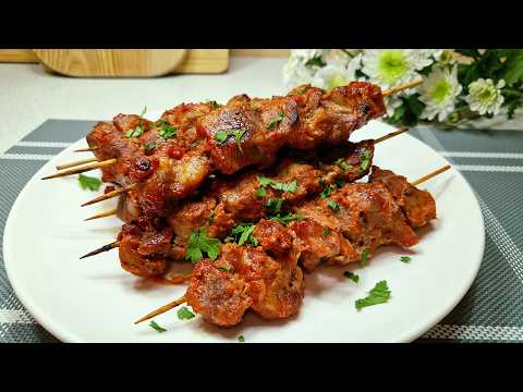 Saftiges Schaschlik aus dem Backofen | Einfaches Schweinefleisch-Rezept, leicht & unglaublich lecker
