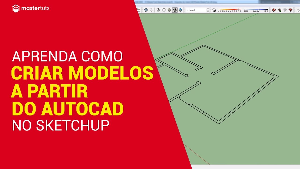 SketchUp | Criar Modelo no Sketchup a partir do AutoCAD