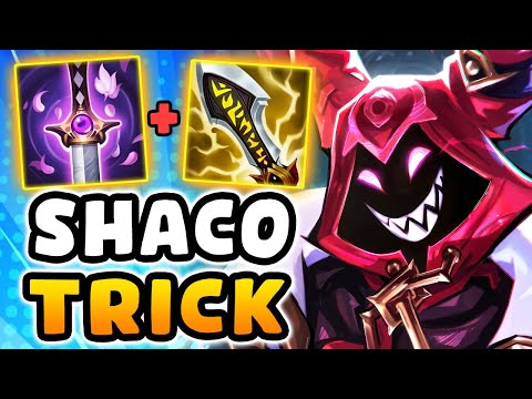 MY MOST EVIL SHACO TRICK YET (crit build is 100% not fair)