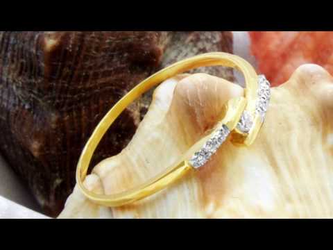 TELEIOS LUXE 18K GOLD 0.06 CT DIAMONDS FANCY BAND RING - TL0000161