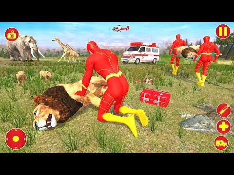 Robot Speed Hero Rescue Animals / android game play / Animal games