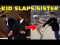 Kid Temper Tantrum Slaps Sister After Seeing Will Smith Slaps Chris Rock