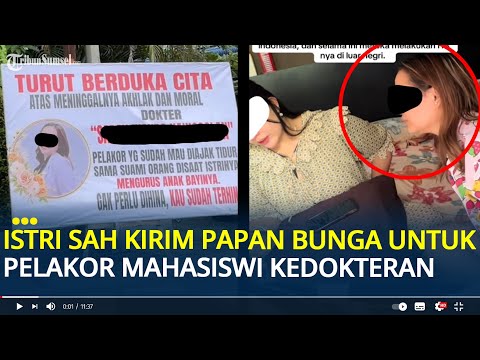 Viral: Legal Wife in Medan Sends Flower Arrangement to Medical Student's Homewrecker at Graduation