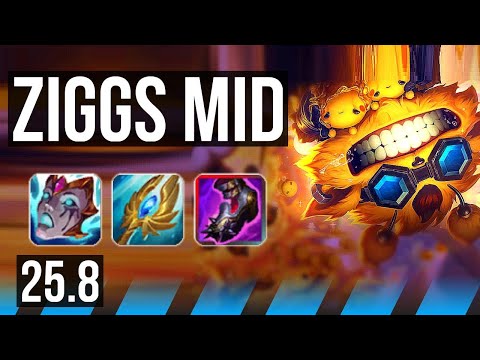 ZIGGS vs VIKTOR (MID) | 11/3/7, Dominating | KR Master | 25.8