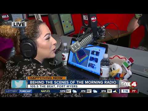 Behind the scenes of radio broadcasts at 105.5 The Beat - 7am