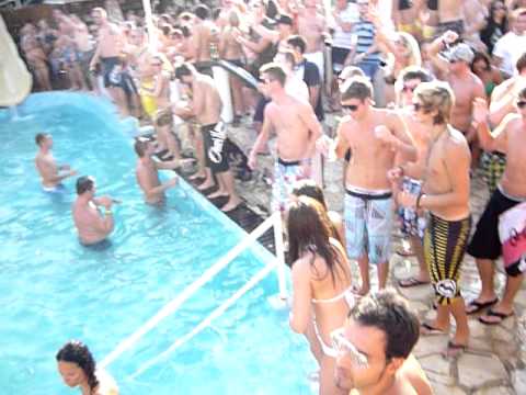 Novalja , Zrce, Papaya 2010  after beach party