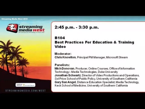 B104. Best Practices for Education & Training