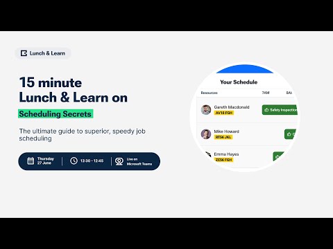 Lunch and Learn on Scheduling Secrets