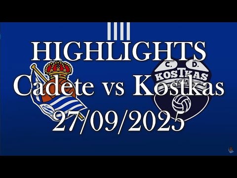 HIGHLIGHTS | Real Sociedad Cadete - Kostkas KE sub16 | Liga Vasca Cadete J3 (27/09/2025)